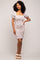 Mauve Floral Smocked Mini Dress