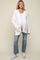 White Brushed Chenille Knit Maternity Cardigan