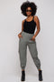 Light Olive Cargo Joggers