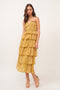 Lime Ruffle Maxi Dress